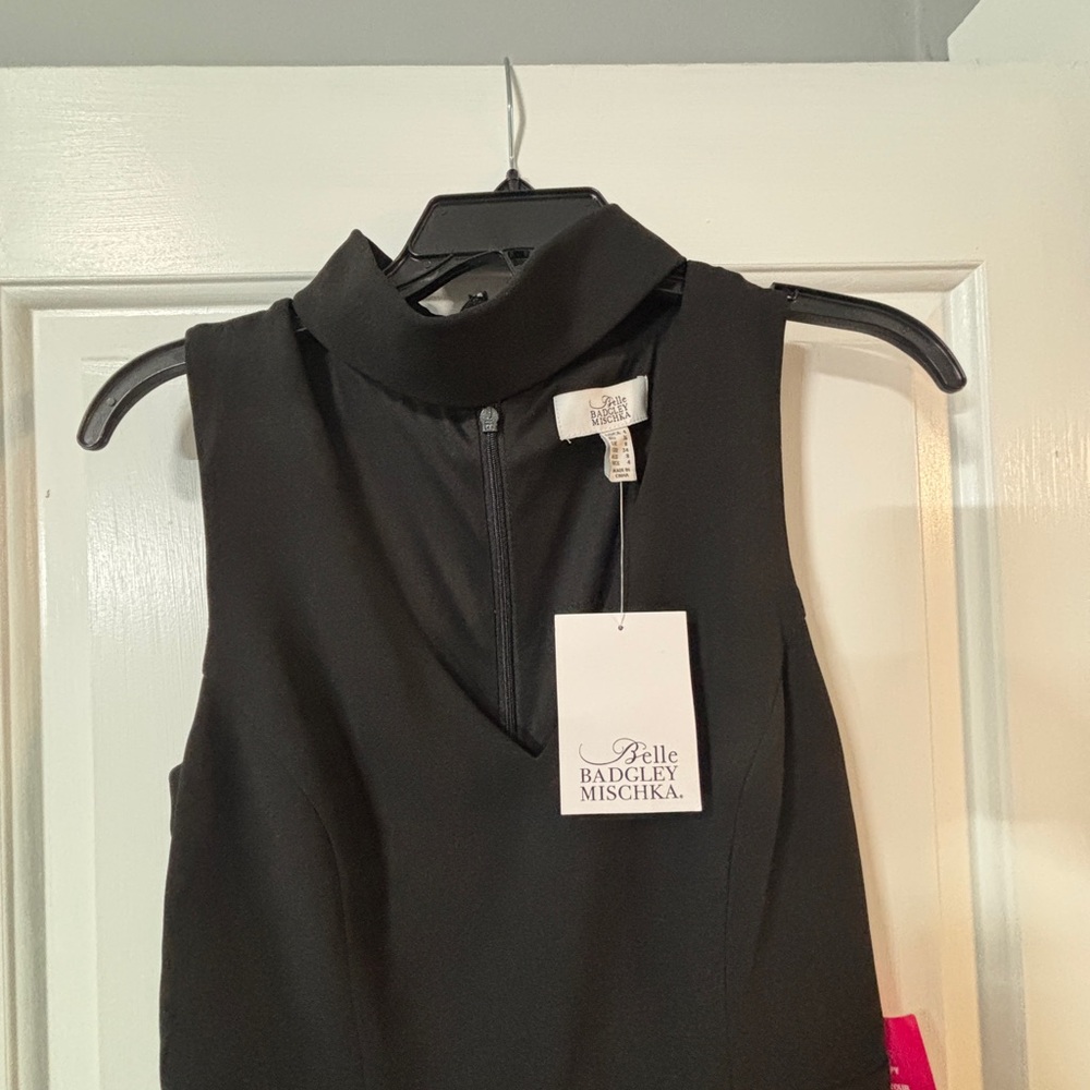 Elegant Black Jumpsuit Wide Leg Size 4